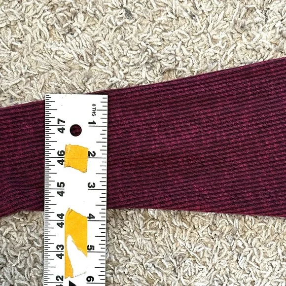 Lane Bryant Dark Wine Cowl Neck Ribbed Slouchy Loose Fit Sweater Top Sz 14/16 - Picture 12 of 12